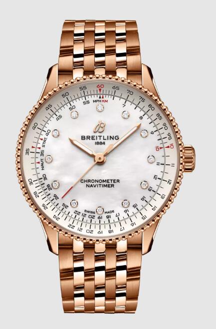 Review 2023 Breitling NAVITIMER AUTOMATIC 36 Replica Watch R17327211A1R1 - Click Image to Close